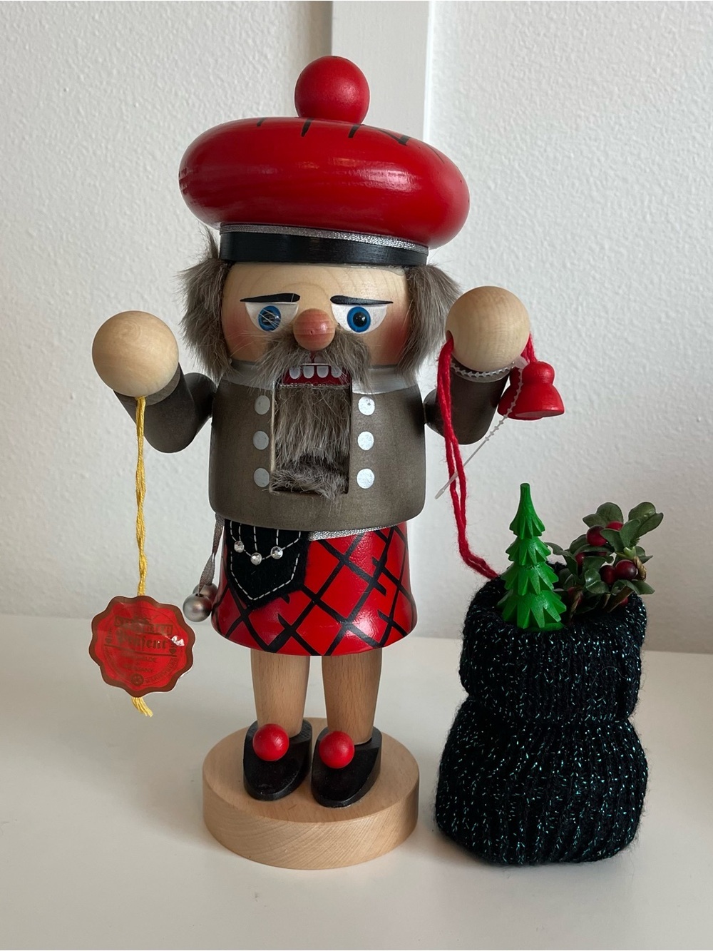 Steinbach Nutcracker Bag Of Gifts Germany W/ Tags Stamped Handmade